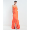 Vestido maxi de fiesta Mia Paluzzi escote medio