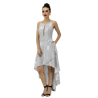 Vestido 3/4 de fiesta escote regular