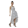 Vestido 3/4 de fiesta escote regular