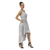 Vestido 3/4 de fiesta escote regular