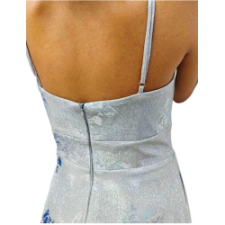 Vestido 3/4 de fiesta escote regular