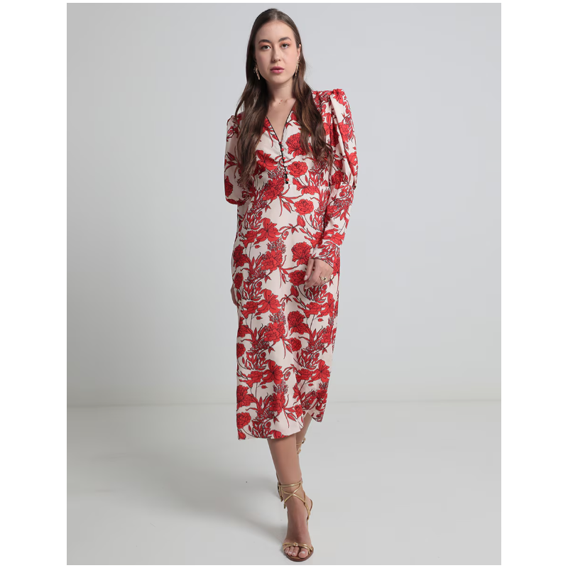 Vestido midi formal para mujer Vestido midi formal para mujer