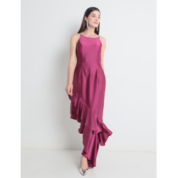 Vestido largo de fiesta espalda abierta para mujer