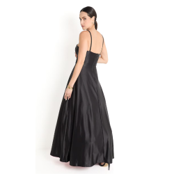 Vestido maxi de fiesta escote corazón