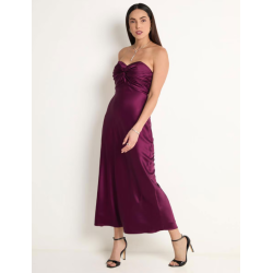 Vestido largo de fiesta escote corazón
