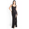Vestido maxi de fiesta escote regular