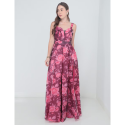 Vestido maxi de fiesta Rue de la Paix escote V