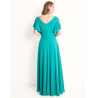 Vestido maxi de fiesta escote V