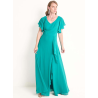 Vestido maxi de fiesta escote V