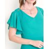Vestido maxi de fiesta escote V