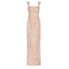 Vestido maxi formal Adrianna Papell escote regular