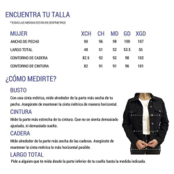 Chamarra denim de mezclilla para mujer