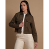 BANANA REPUBLIC Chamarra de gamuza para mujer