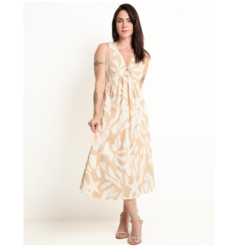 Vestido midi casual para mujer Vestido midi casual para mujer
