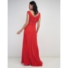 Vestido maxi de fiesta Damaia Atelier escote V