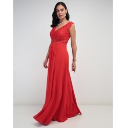 Vestido maxi de fiesta Damaia Atelier escote V