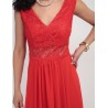 Vestido maxi de fiesta Damaia Atelier escote V