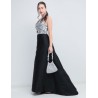 Vestido maxi de fiesta Ema Valdemossa escote v para mujer