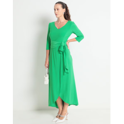 Vestido crop de fiesta Karen Olivier escote V