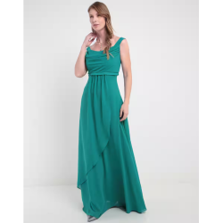Vestido largo de fiesta Damaia Atelier escote cuadrado