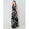 Vestido maxi de fiesta Rue de la Paix escote V