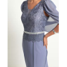 Vestido maxi de fiesta Damaia Atelier escote medio