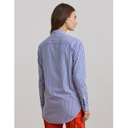 LAUREN RALPH LAUREN  Blusa camisera manga larga para mujer
