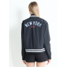 MLB Chamarra bomber impermeable para mujer