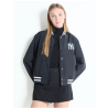 MLB Chamarra bomber impermeable para mujer