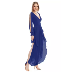 Vestido largo de fiesta Eva Brazzi escote V
