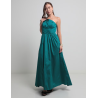 Vestido maxi de fiesta escote regular