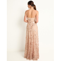Vestido maxi de fiesta escote profundo