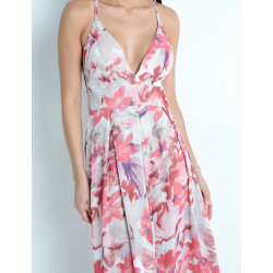 Vestido maxi de fiesta Rue De La Paix escote profundo