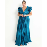 Vestido maxi de fiesta escote bajo
