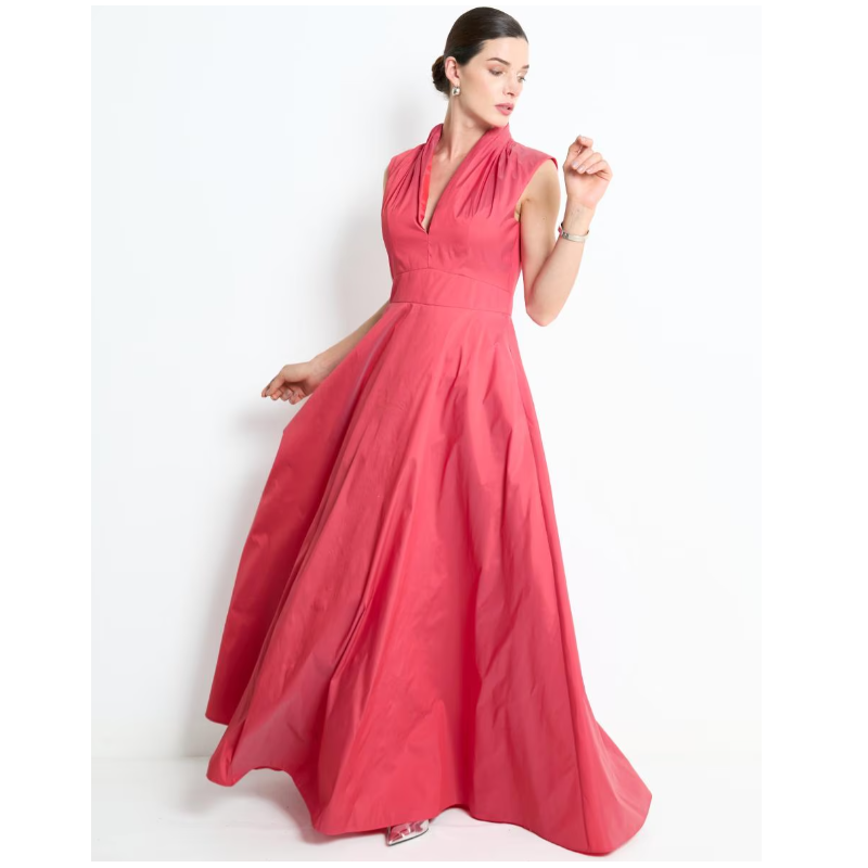 Vestido maxi de fiesta escote V Vestido maxi de fiesta escote V