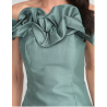 Vestido largo de fiesta Mia Paluzzi escote bardot