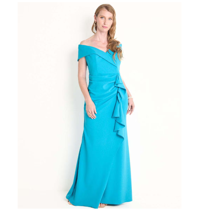 Vestido maxi de fiesta escote bardot Vestido maxi de fiesta escote bardot