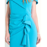 Vestido maxi de fiesta escote bardot