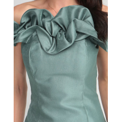 Vestido largo de fiesta Mia Paluzzi escote bardot