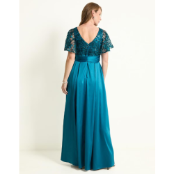 Vestido maxi de fiesta escote V