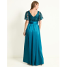 Vestido maxi de fiesta escote V