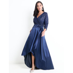 Vestido maxi de fiesta Damaia Atelier escote medio