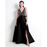Vestido maxi de fiesta escote V