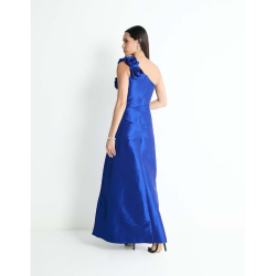 Vestido maxi de fiesta escote medio