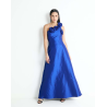 Vestido maxi de fiesta escote medio