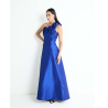 Vestido maxi de fiesta escote medio