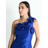 Vestido maxi de fiesta escote medio