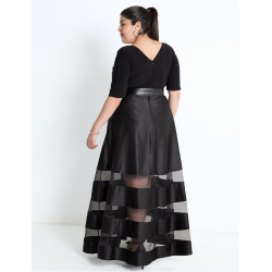 Vestido maxi de fiesta escote V