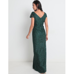 Vestido maxi de fiesta escote V