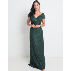 Vestido maxi de fiesta escote V